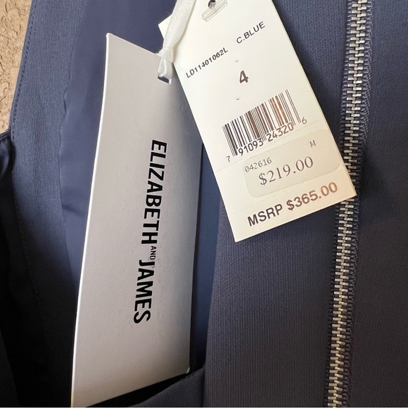 Elizabeth and James blue Phoenix dress size 4 NWT - Picture 7 of 10